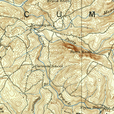 United States Geological Survey Crossville, TN (1912, 62500-Scale) digital map