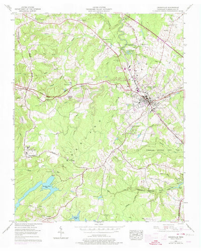 United States Geological Survey Crossville, TN (1956, 24000-Scale) digital map