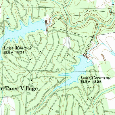 United States Geological Survey Crossville, TN (1982, 24000-Scale) digital map