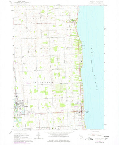 United States Geological Survey Croswell, MI (1963, 24000-Scale) digital map