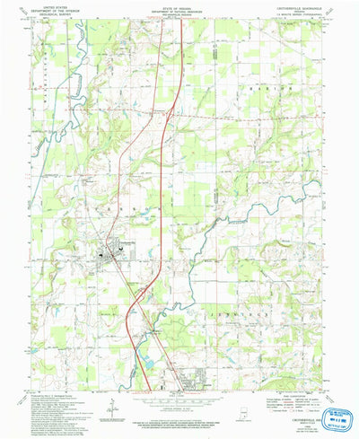 United States Geological Survey Crothersville, IN (1968, 24000-Scale) digital map