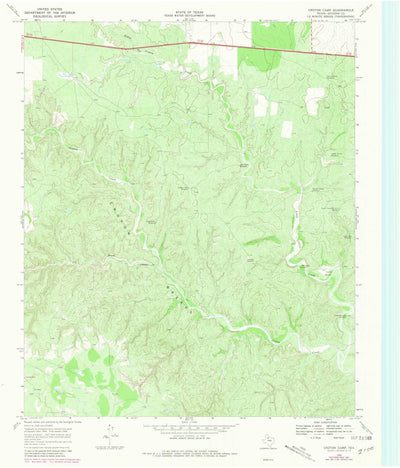 United States Geological Survey Croton Camp, TX (1968, 24000-Scale) digital map