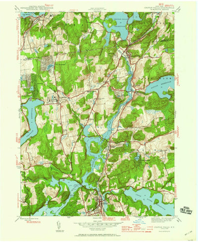 United States Geological Survey Croton Falls, NY (1944, 24000-Scale) digital map