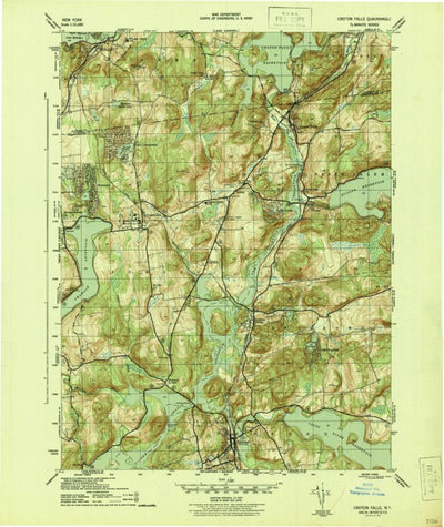 United States Geological Survey Croton Falls, NY (1944, 31680-Scale) digital map