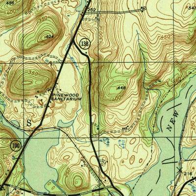 United States Geological Survey Croton Falls, NY (1944, 31680-Scale) digital map