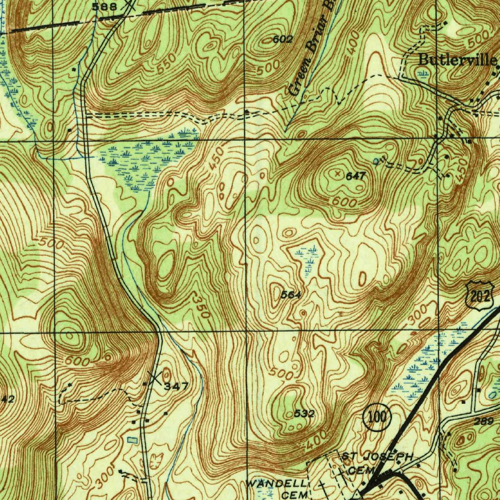 Croton Scale Insect Map Croton Falls, NY (1944, 31680-Scale) Map by United States Geological ...
