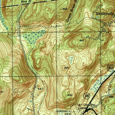 United States Geological Survey Croton Falls, NY (1944, 31680-Scale) digital map