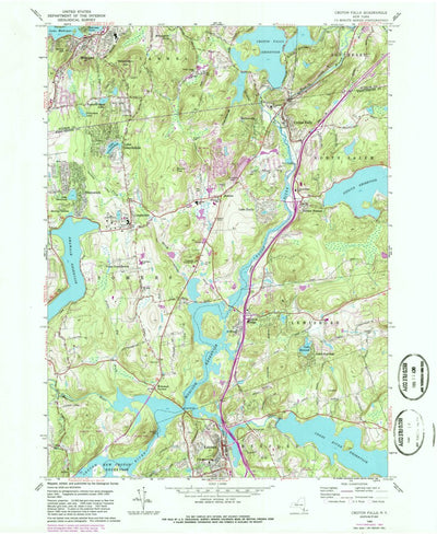 United States Geological Survey Croton Falls, NY (1960, 24000-Scale) digital map