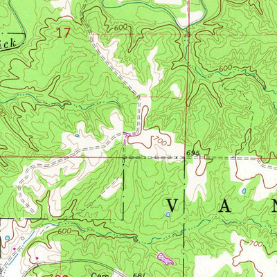 United States Geological Survey Croton, IA-MO (1968, 24000-Scale) digital map