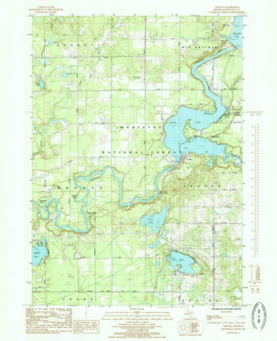 United States Geological Survey Croton, MI (1985, 24000-Scale) digital map