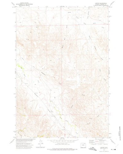United States Geological Survey Croton, WY (1972, 24000-Scale) digital map