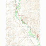 United States Geological Survey Crow Agency, MT (1967, 24000-Scale) digital map