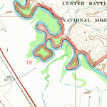 United States Geological Survey Crow Agency, MT (1967, 24000-Scale) digital map