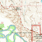 United States Geological Survey Crow Agency, MT (1967, 24000-Scale) digital map
