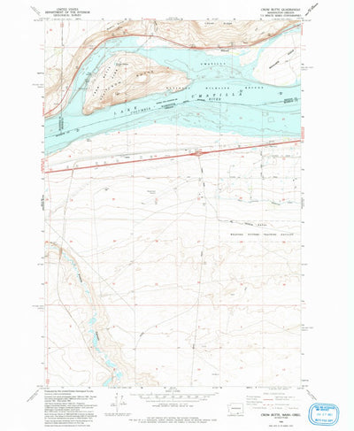 United States Geological Survey Crow Butte, WA-OR (1993, 24000-Scale) digital map