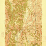 United States Geological Survey Crow Creek, WY-ID (1915, 62500-Scale) digital map