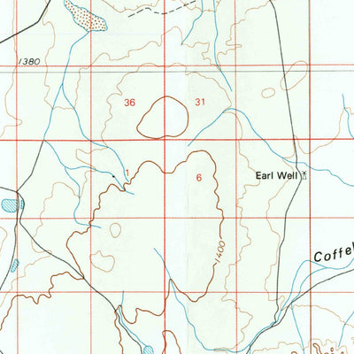United States Geological Survey Crow Flats, NM-TX (1979, 100000-Scale) digital map