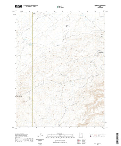 United States Geological Survey Crow Knoll, UT (2020, 24000-Scale) digital map