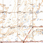 United States Geological Survey Crow Lake, SD (1942, 62500-Scale) digital map