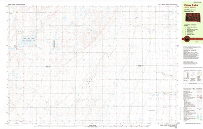 United States Geological Survey Crow Lake, SD (1982, 25000-Scale) digital map