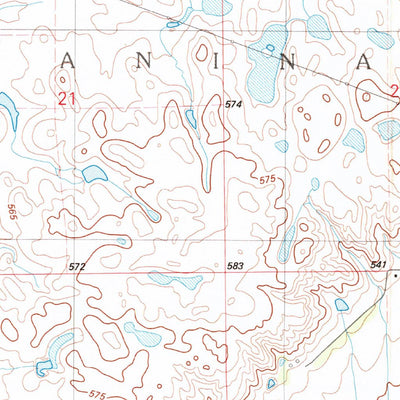 United States Geological Survey Crow Lake, SD (1982, 25000-Scale) digital map