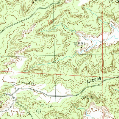 United States Geological Survey Crow Mesa East, NM (1985, 24000-Scale) digital map