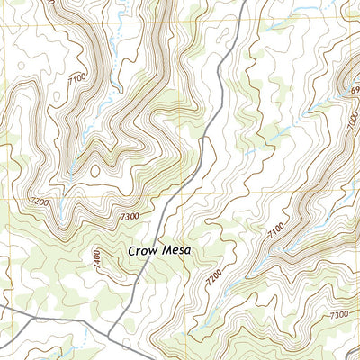 United States Geological Survey Crow Mesa West, NM (2020, 24000-Scale) digital map