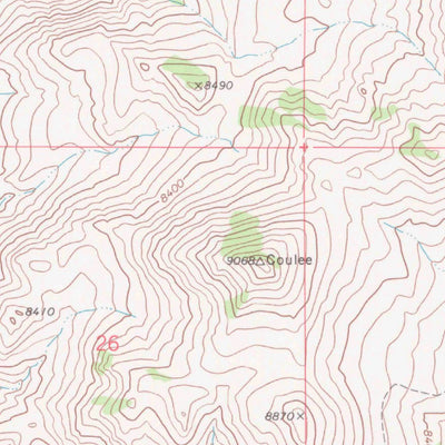 United States Geological Survey Crow Mountain, WY (1967, 24000-Scale) digital map