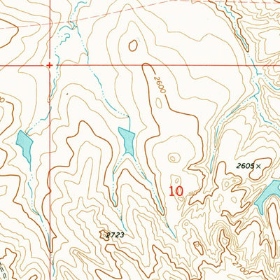 United States Geological Survey Crow Springs, MT (1973, 24000-Scale) digital map