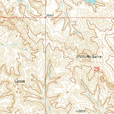 United States Geological Survey Crow Springs, MT (1973, 24000-Scale) digital map