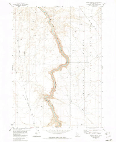 United States Geological Survey Crowbar Gulch, ID (1980, 24000-Scale) digital map