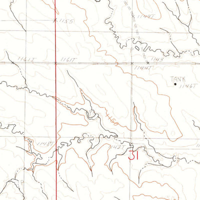 United States Geological Survey Crowe Dam, SD-NE (1982, 25000-Scale) digital map