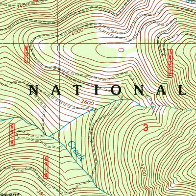 United States Geological Survey Crowell Mountain, MT (1997, 24000-Scale) digital map