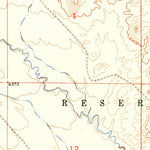 United States Geological Survey Crowheart NE, WY (1952, 24000-Scale) digital map