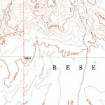 United States Geological Survey Crowheart NW, WY (1952, 24000-Scale) digital map