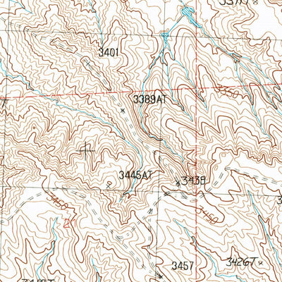 United States Geological Survey Crowley Dam, MT (1986, 24000-Scale) digital map