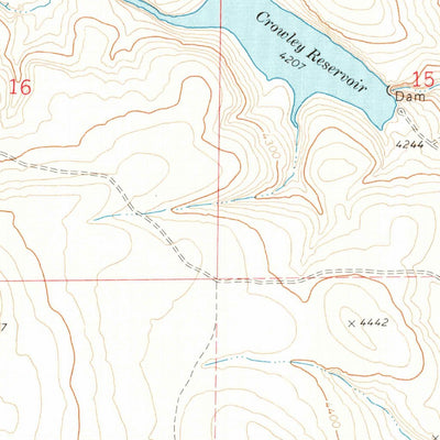 United States Geological Survey Crowley, OR (1972, 24000-Scale) digital map