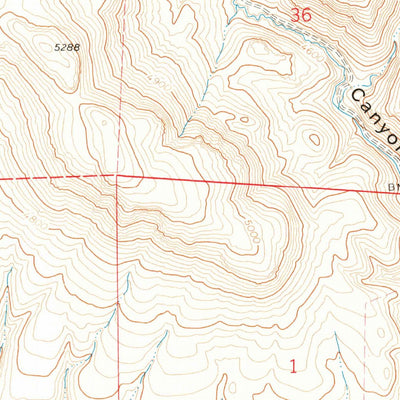 United States Geological Survey Crowley, OR (1972, 24000-Scale) digital map