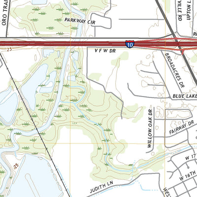 United States Geological Survey Crowley West, LA (2020, 24000-Scale) digital map