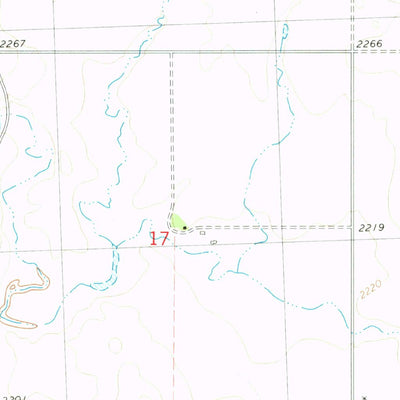 United States Geological Survey Crown Butte Creek NW, ND (1980, 24000-Scale) digital map