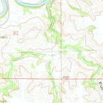 United States Geological Survey Crown Butte Creek SE, ND (1980, 24000-Scale) digital map