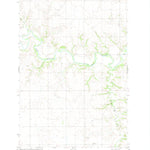 United States Geological Survey Crown Butte Creek SW, ND (1980, 24000-Scale) digital map