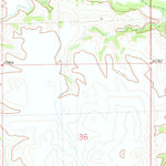 United States Geological Survey Crown Butte Creek SW, ND (1980, 24000-Scale) digital map