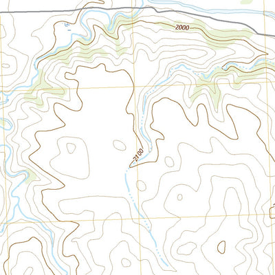 United States Geological Survey Crown Butte Creek SW, ND (2020, 24000-Scale) digital map