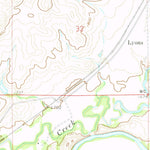 United States Geological Survey Crown Butte Lake, ND (1972, 24000-Scale) digital map