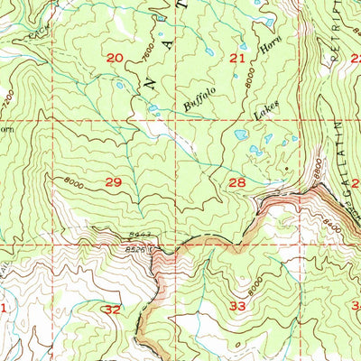 United States Geological Survey Crown Butte, MT-WY (1955, 62500-Scale) digital map