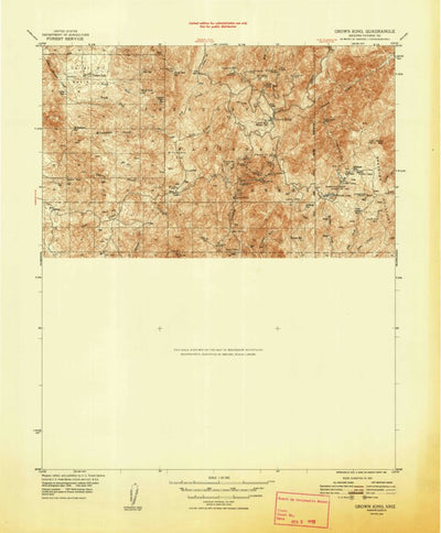 United States Geological Survey Crown King, AZ (1948, 63360-Scale) digital map