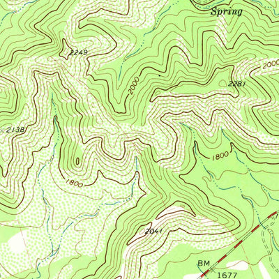 United States Geological Survey Crown Mountain, TX (1971, 24000-Scale) digital map