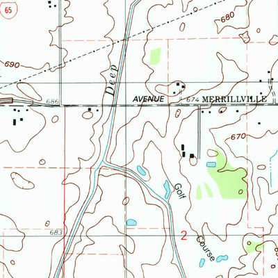 United States Geological Survey Crown Point, IN (1992, 24000-Scale) digital map