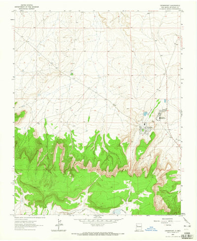 United States Geological Survey Crownpoint, NM (1963, 24000-Scale) digital map